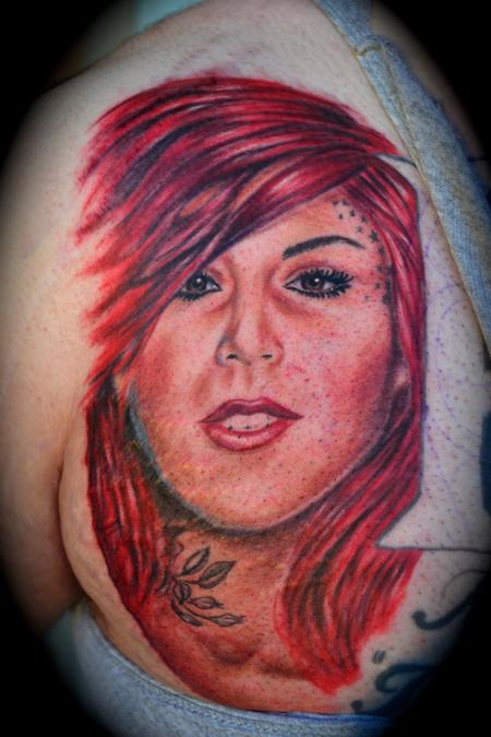 Tattoos - Award Winning Kat Von D Portrait - 63921